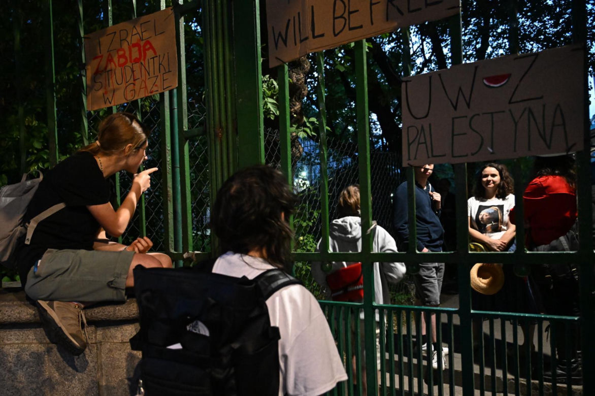 Protest studentów UW