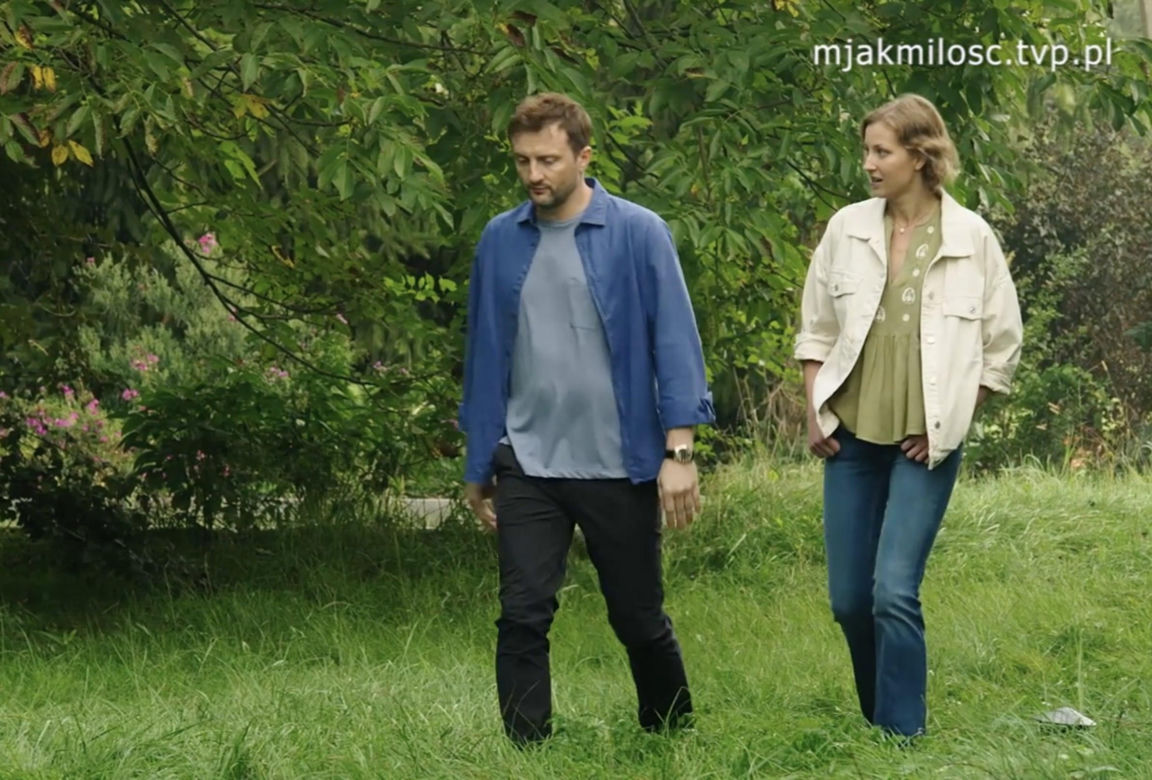 M jak miłość, odcinek 1777. Natalka (Dominika Suchecka), Bartek (Arkadiusz Smoleński)
