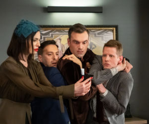 BrzydUla 2, odcinek 106. Marek (Filip Bobek), Sebastian (Łukasz Garlicki), Aleks (Mariusz Zaniewski), Paulina (Maja Hirsch)