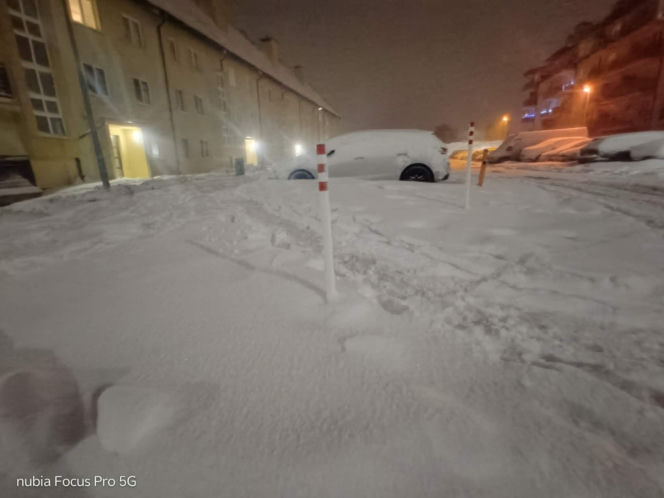 Olsztyn zasypany śniegiem