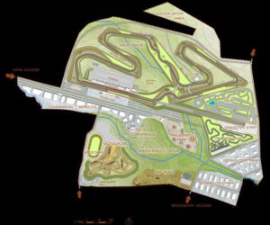Wizualizacja toru F1 w Gdańsku z lotu ptaka