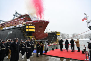 ORP Henryk Zygalski zwodowany w Gdańsku. Nowy okręt wzmocni polską Marynarkę Wojenną