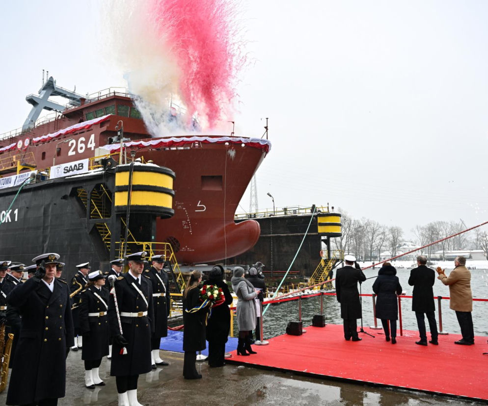 ORP Henryk Zygalski zwodowany w Gdańsku. Nowy okręt wzmocni polską Marynarkę Wojenną