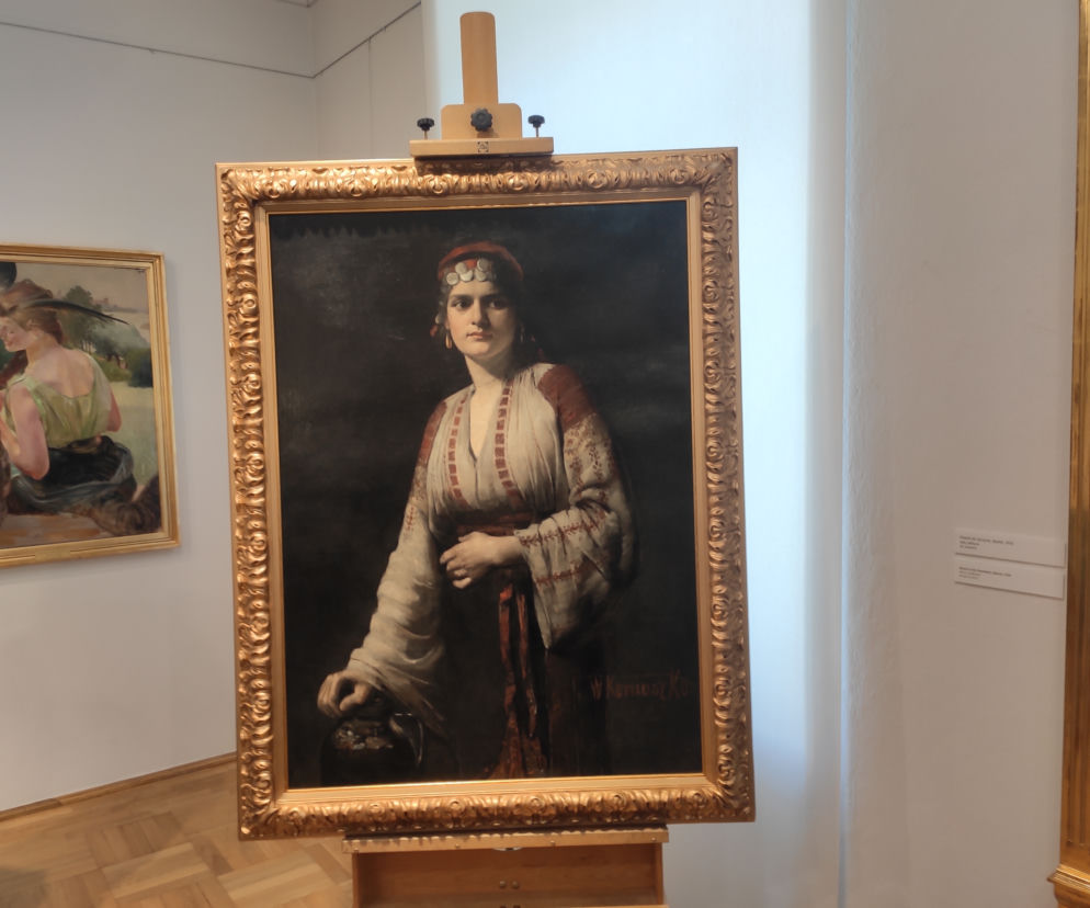Obraz „Portret kobiety z Bałkanów” autorstwa Wacława Koniuszko
