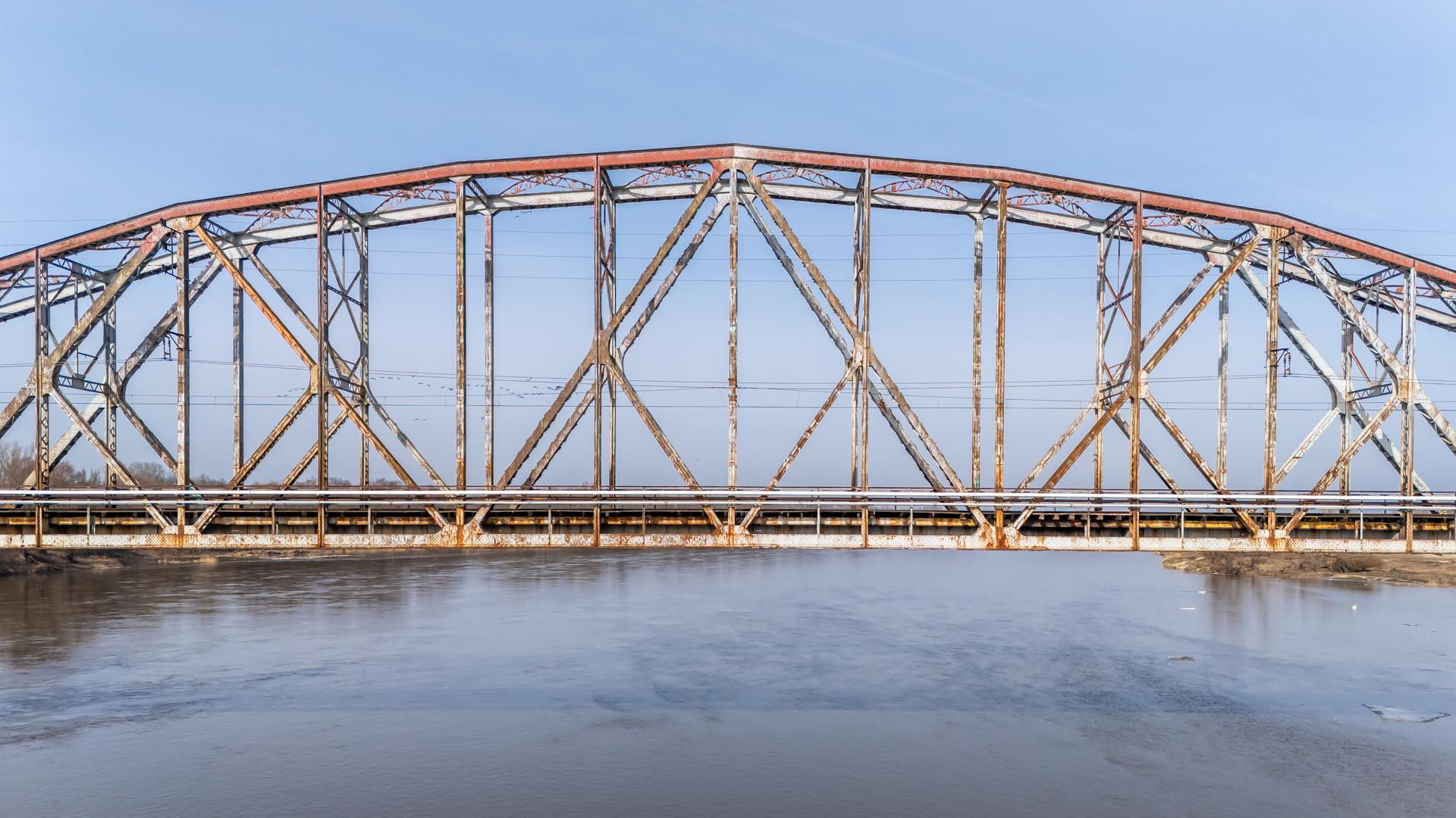Stary most nad Wisłą w Górze Kalwarii