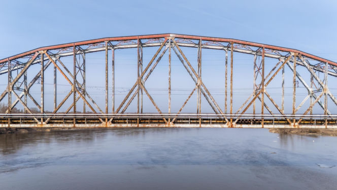 Stary most nad Wisłą w Górze Kalwarii