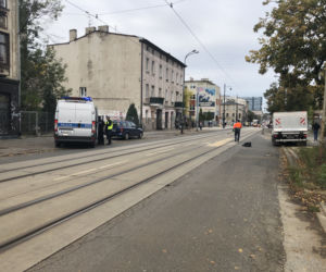Radiowóz potrącił PSA. SKANDAL w Łodzi