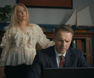 Barwy szczęścia odc. 3398. Karolina (Marta Dąbrowska), Bruno (Lesław Żurek)