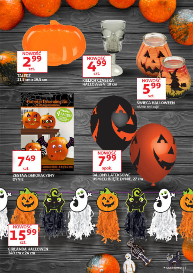 Gadżety i stroje na Halloween w Auchan
