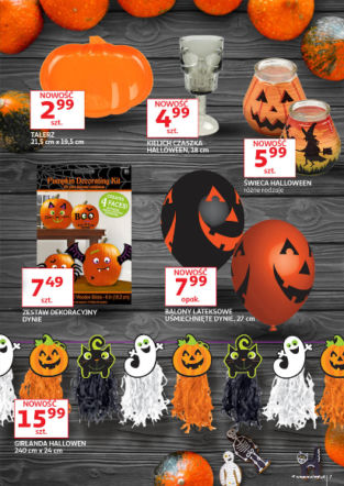 Gadżety i stroje na Halloween w Auchan