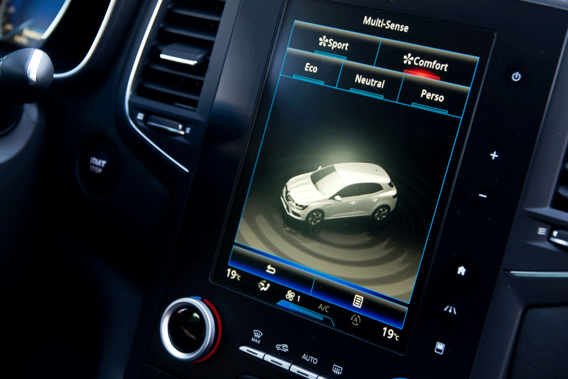 Renault Megane - konsola gif