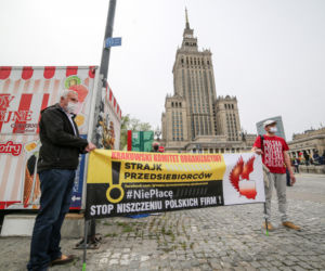 Protest przedsiębiorców w Warszawie