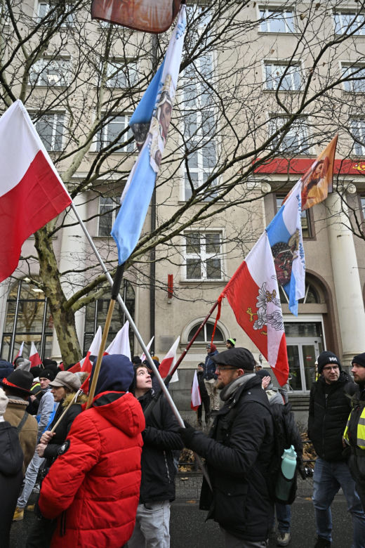 Rolniczy protest w Warszawie