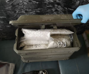 Policja przechwyciła 8,5 kg amfetaminy