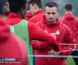Wisła Kraków - Zagłębie Lubin - trening Wiślaków przed meczem