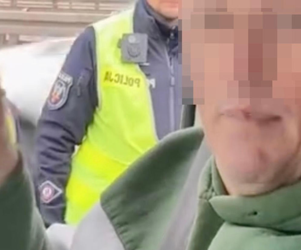 Prowadził relację na żywo i tamował ruch w stolicy. Policja musiała użyć siły