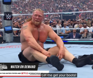 Brock Lesnar we łzach pożegnał się z kibicami