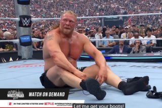 Brock Lesnar we łzach pożegnał się z kibicami