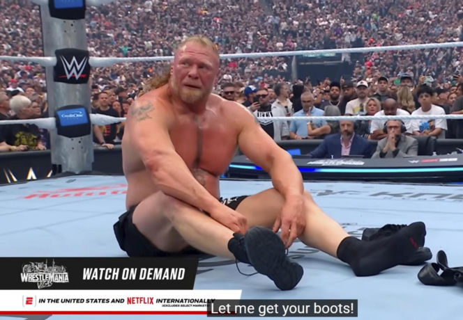 Brock Lesnar we łzach pożegnał się z kibicami