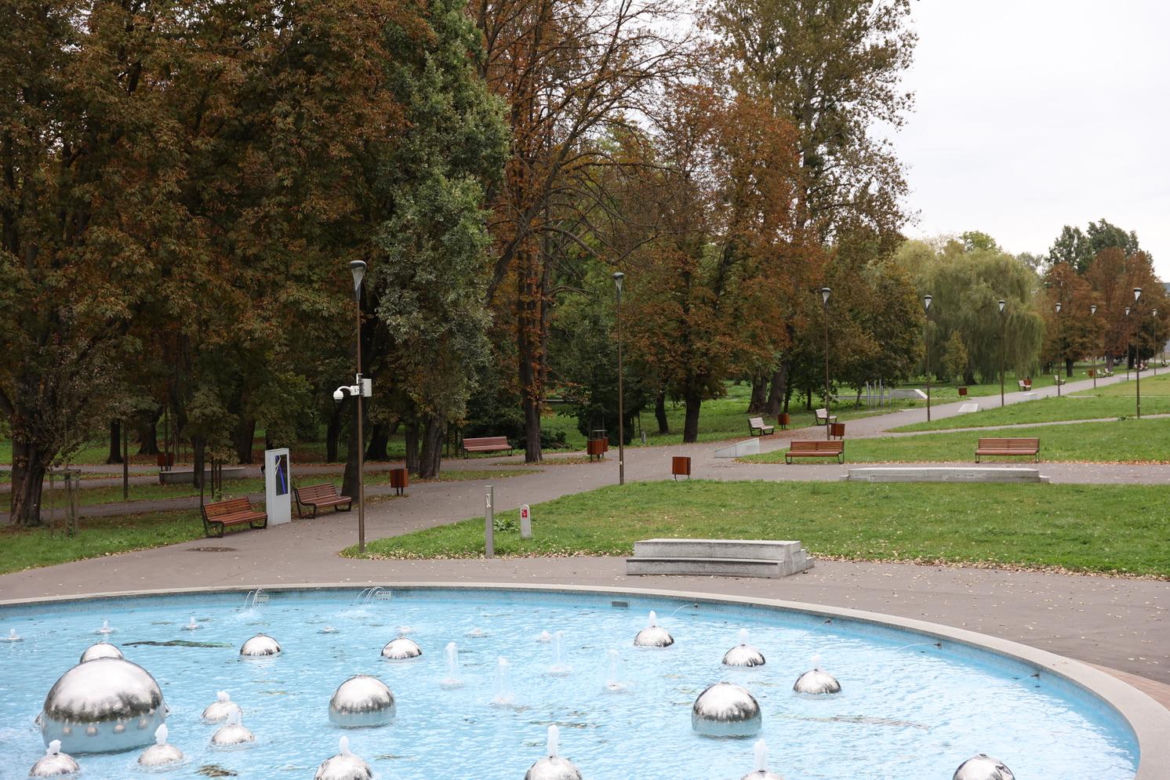 Początek jesieni w Parku Ludowym w Lublinie