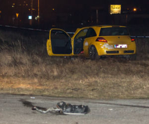 Renault Megane RS, wypadek na lotnisku w Pile