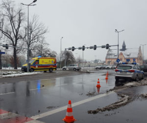 Posypał śnieg, posypały się kolizje w Lesznie 
