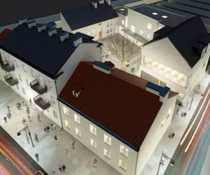 Wejście dla zwiedzających planowane jest w środkowej osi kamienicy Sokołowskiego