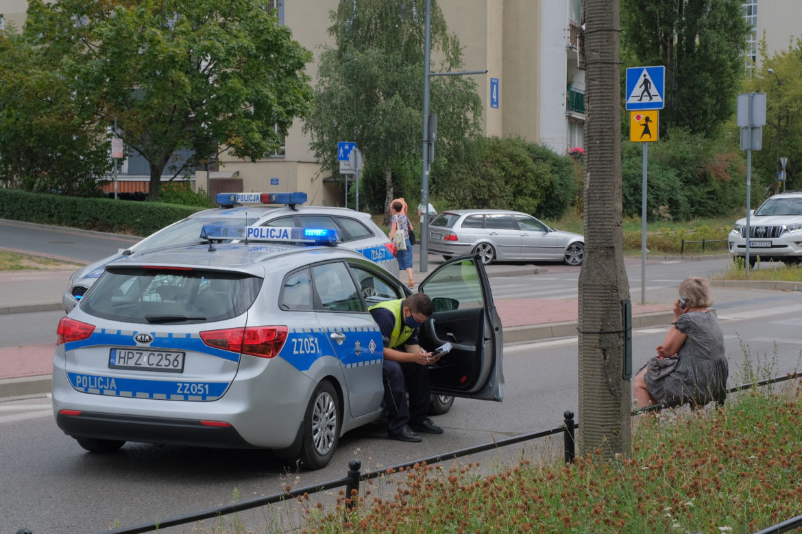 Potrącenie pieszego. Warszawa, Ursynów