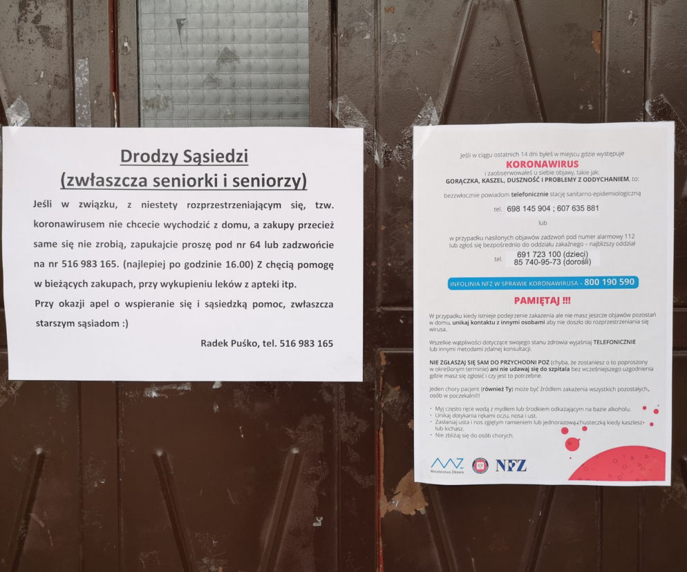 Koronawirus w Polsce. Sąsiedzka pomoc w Białymstoku