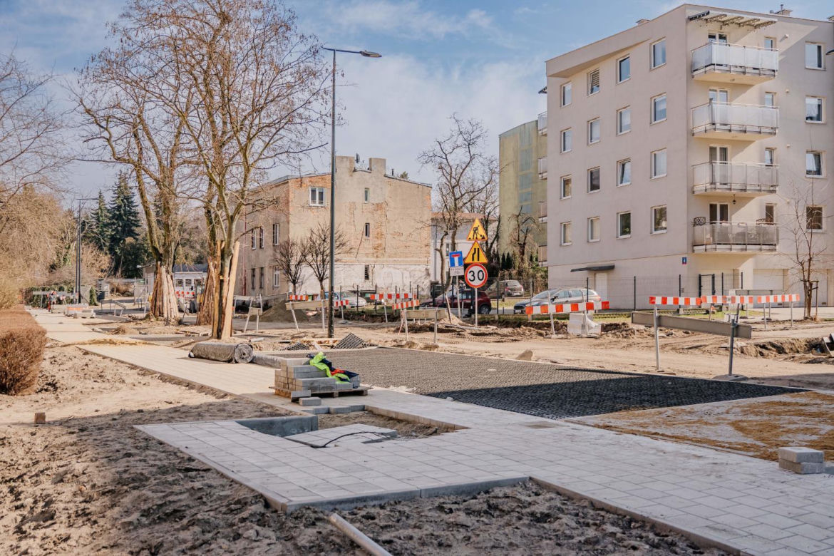Remont ul. Długosz i Okrzei w Łodzi