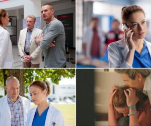 LEKARZE 2. Alicja (Magdalena Różczka), Maks (Paweł Małaszyński), Wanat (Szymon Bobrowski), Krzysztof (Piotr Polk), Gustaw (Daniel Olbrychski)