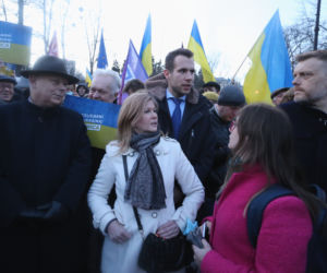 Kijów-Warszawa jedna sprawa. Kolejny protest pod ambasadą Rosji