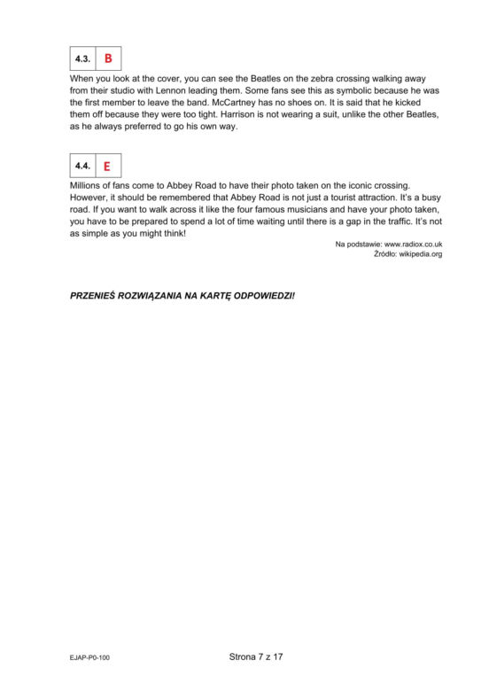 Matura 2025: angielski 7.05.2025. Arkusze CKE i odpowiedzi. Poziom podstawowy [Formuła 2015]
