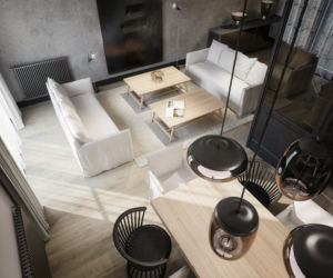 Apartament w czerni i bieli