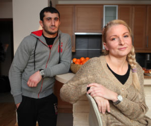 Mamed Chalidow z żoną Ewą