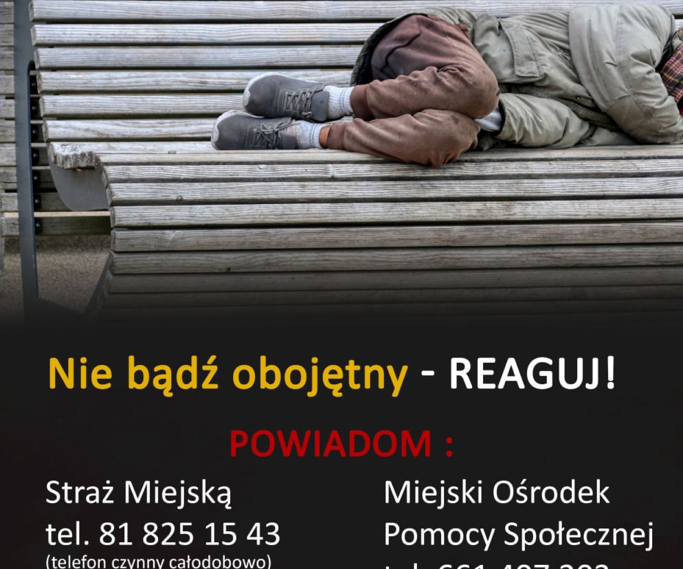 Bezdomni w trakcie zimy potrzebują jeszcze większego wsparcia