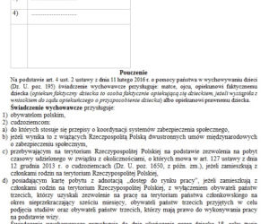 Wzór wniosku Rodzina 500+ /15