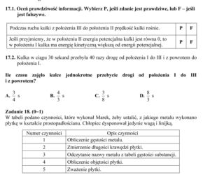 EGZAMIN GIMNAZJALNY 2013 PRZEDMIOTY PRZYRODNICZE - ARKUSZE, ODPOWIEDZI