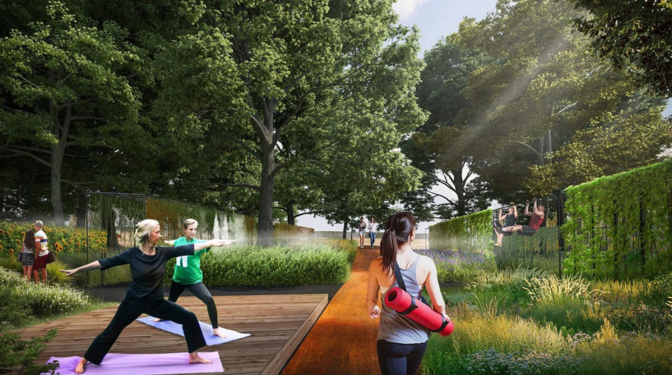 Park z bajerami według medusagroup