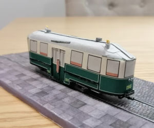 Modele tramwajów stworzone przez pana Michała z Poznania