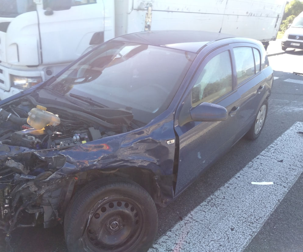 Wypadek na S1 w Siewierzu