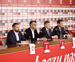 Cezary Kulesza i sekretarz Łukasz Wachowski ogłosili nowego sponsora PZPN