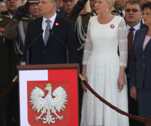 Andrzej Duda z małżonką na obchodach uroczystości 3. Maja