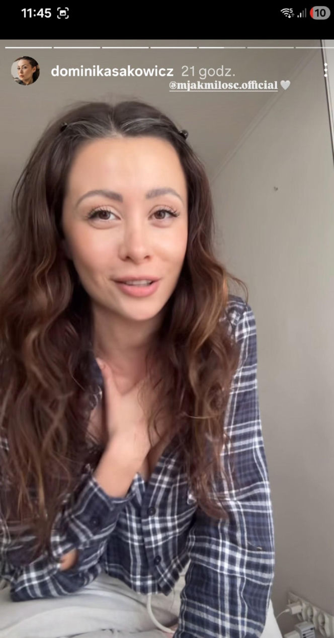 Dominika Sakowicz (Joanna z M jak miłość) - prywatnie na Instagramie