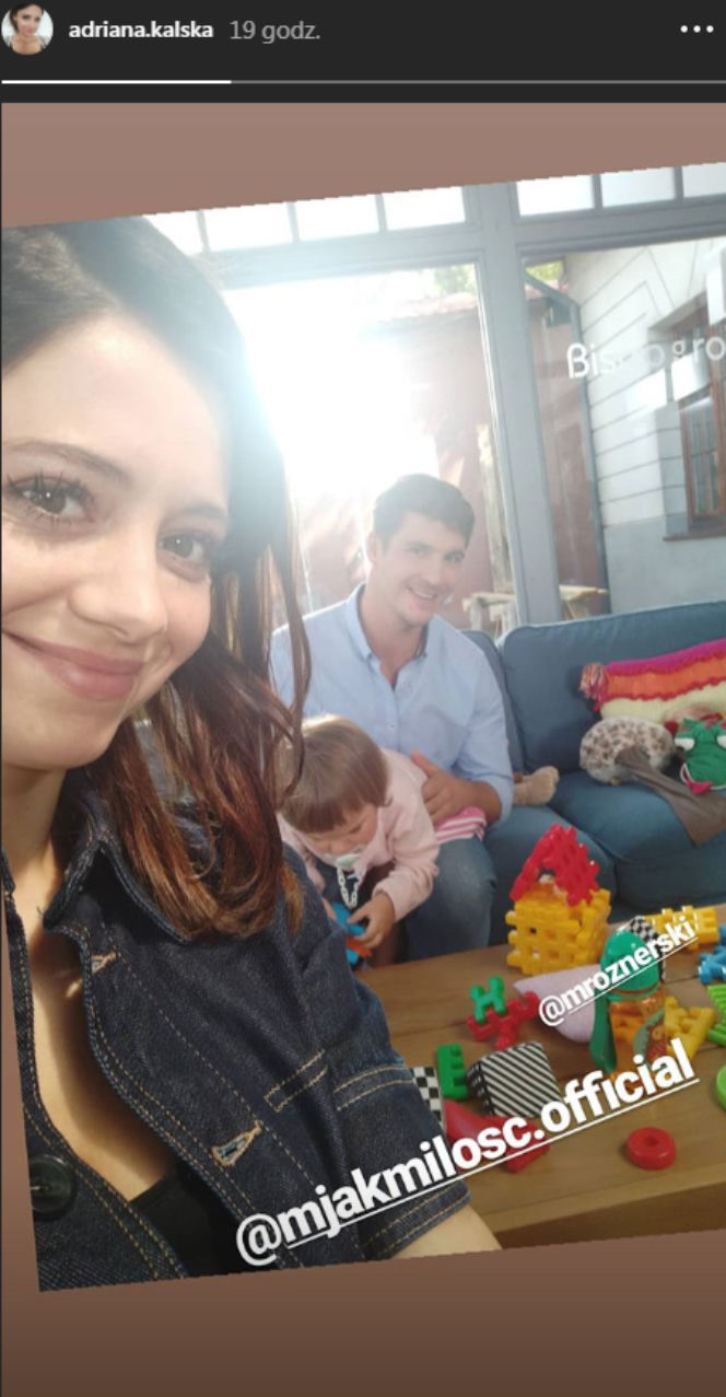 M jak miłość po wakacjach 2018, Iza (Adriana Kalska), Marcin (Mikołaj Roznerski), Maja (Anna Wierzchoń)