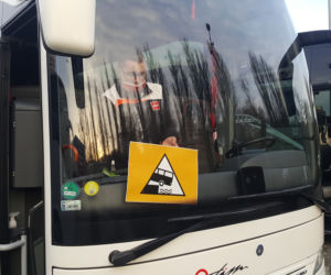 Protest przewoźników autokarowych w Bydgoszczy