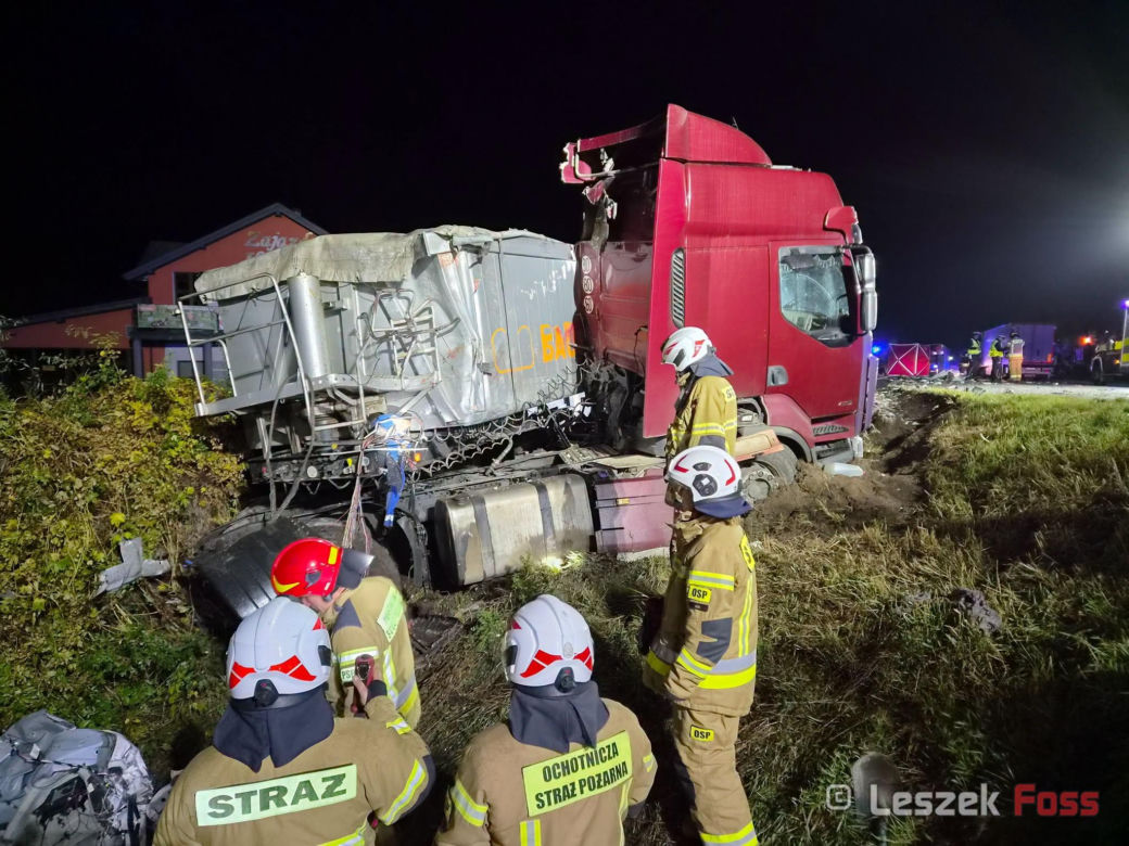Tragiczny wypadek na drodze krajowej nr 9 w Krzyżanowicach niedaleko Radomia!