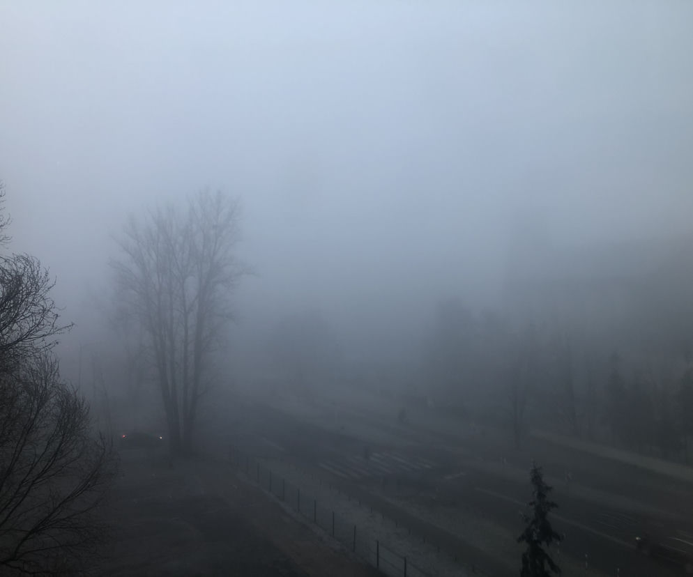Gęsta mgła w stolicy