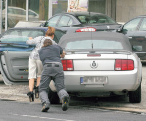 Urbańskiej stanął mustang
