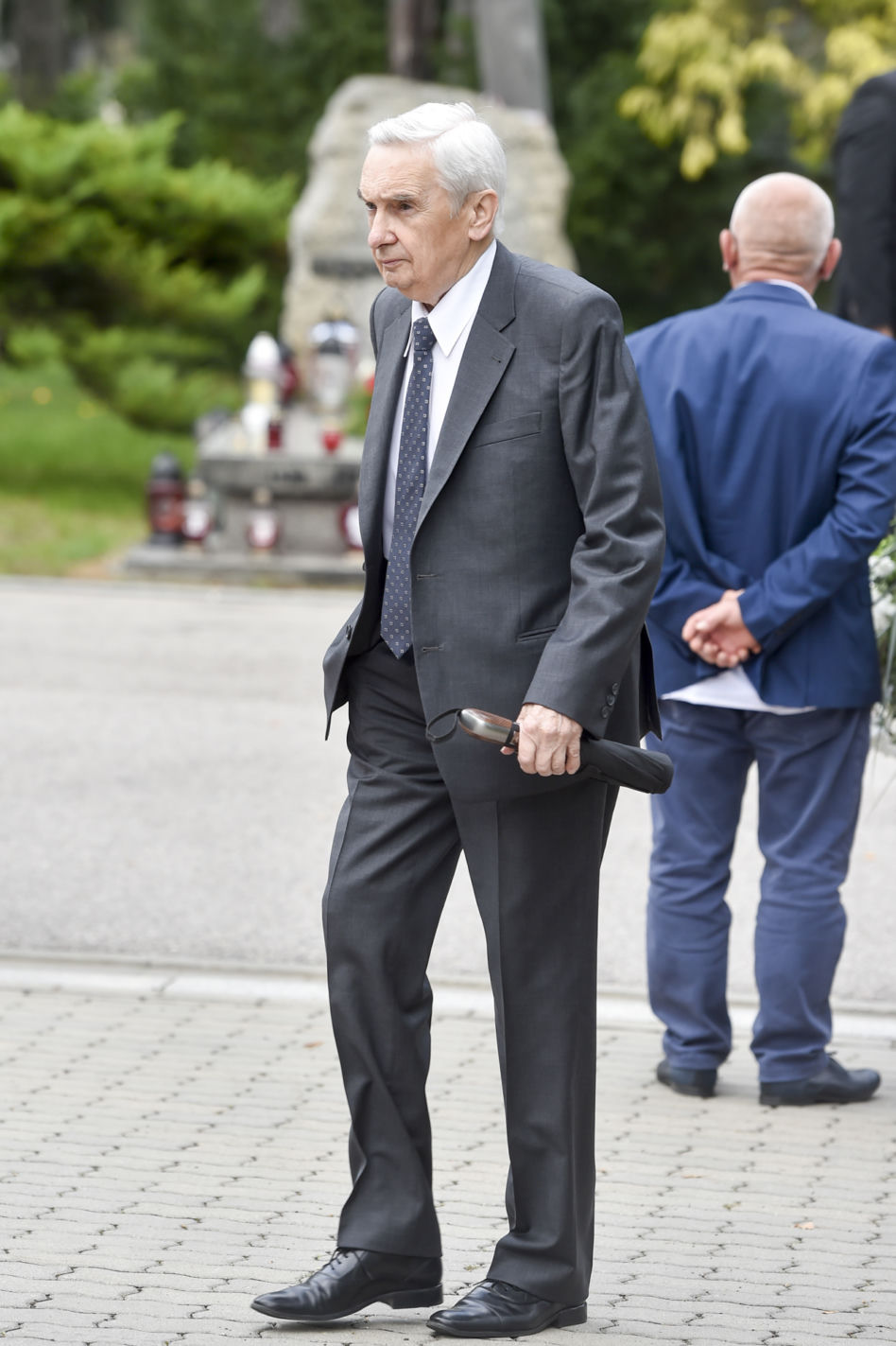 Tadeusz Sznuk na pogrzebie Knapika